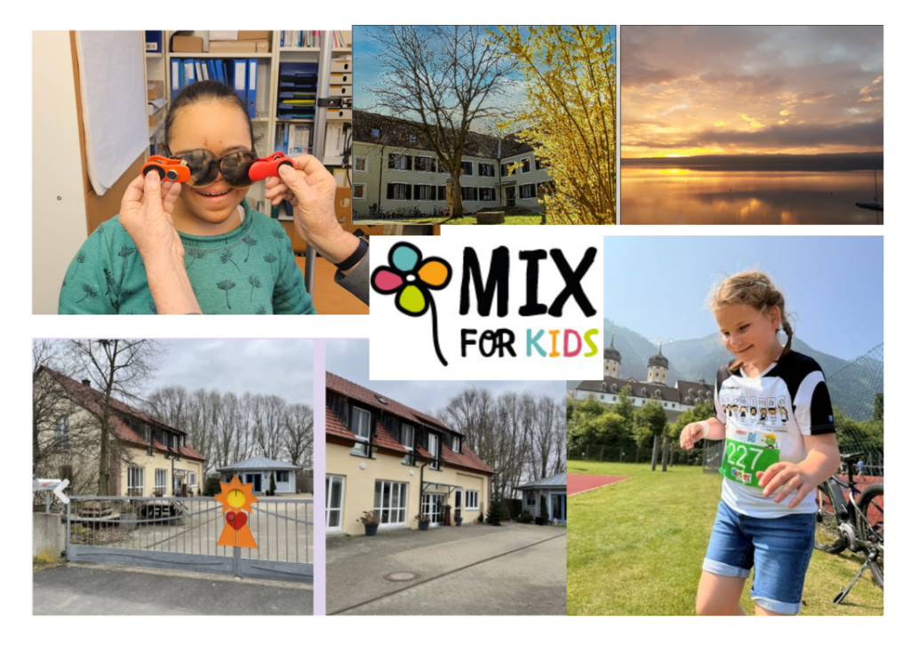 Collage Förderprojekte Donations for four Mix for Kids support projects